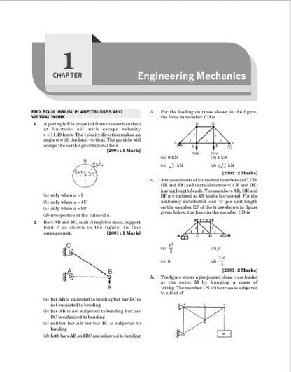 GATE ME 2027 : Mechanical Engineering Chapter-wise Previous Year Solved Papers (2000–2026) | Includes 2026-2024 Latest Solved Papers | 2500+ MCQs, NTQs & MSQs | GATE ME Chapterwise Question Bank