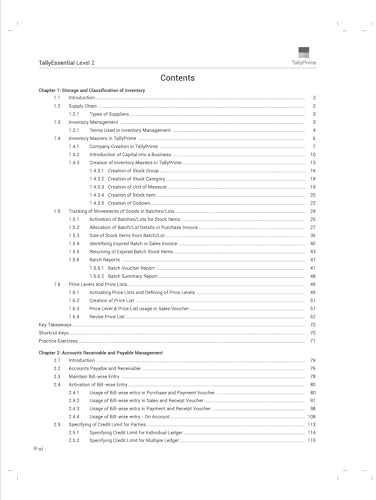 Tally Essential Level 2 (Release 4.1)