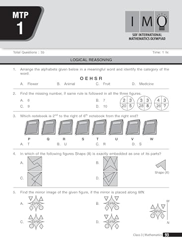 MTG Mathematics (IMO) Olympiad Prep Guide Class 3 | Detailed Theory, Exercise with Self Test For Practice | SOF Olympiad Books For Exam 2026-27 (Useful For Level-1 & 2)