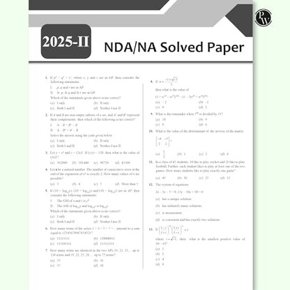 PW Shaurya NDA Book 2026 – NDA/NA Mathematics | Latest 2025 Solved Paper | Chapterwise Theory, Solved Examples, Practice Exercises | For National Defence Academy & Naval Academy