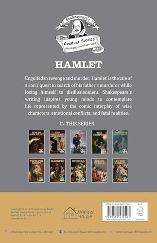 Hamlet : Shakespeare’s Greatest Stories For Children (Abridged and Illustrated) With Review Questions And An Introduction To The Themes In The Story