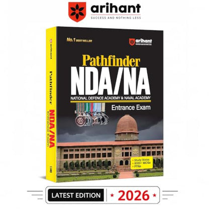 Arihant Pathfinder NDA/NA Entrance Exam Book 2026 | National Defence & Naval Academy | 8000+ MCQs, PYQs & Complete Study Notes | Latest Edition for NDA Written Exam Preparation | English Medium