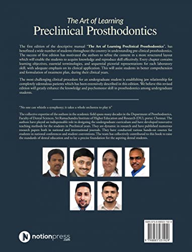 The Art of Learning Preclinical Prosthodontics