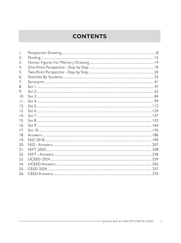 Question Bank for NID, NIFT, CEED & UCEED (Revised 2024 edition)
