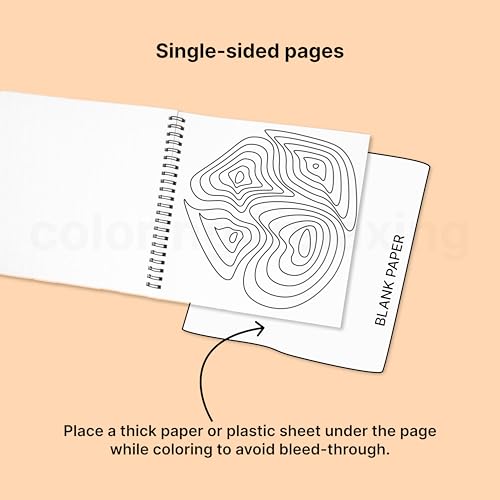Coloring for Relaxing : Stress-relief premium quality easy coloring book for busy adults | Ages 3 to 70 | Premium 150GSM paper | Thick bond paper