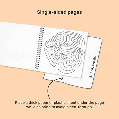 Coloring for Relaxing : Stress-relief premium quality easy coloring book for busy adults | Ages 3 to 70 | Premium 150GSM paper | Thick bond paper