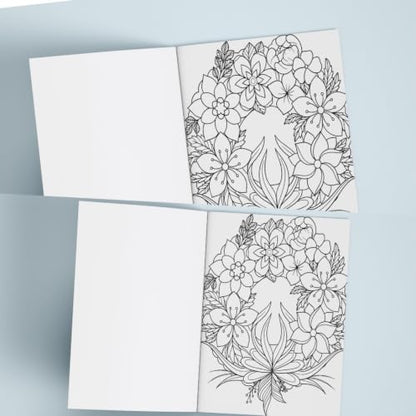 Adult Colouring Book - Flowers for Inner Calm - Colouring Activity Books for Adults - Creative Colouring Book to Reduce Stress