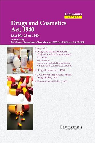 Lawmann's Drugs and Cosmetics Act, 1940 | Bare Act with Comments