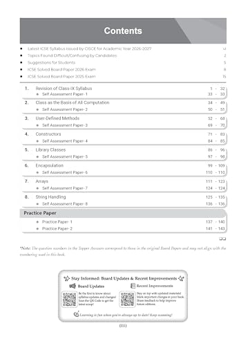 Oswaal Class 10 ICSE Question Bank Computer Applications (2017-2026) | For 2027 Exam Chapter-wise & Topic-wise with Competency Based Questions | Includes 2026 Paper - fully solved | Practice Papers