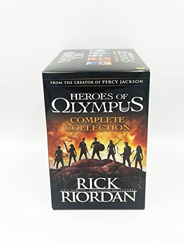 RICK RIORDAN: HEROES OF OLYMPUS COMPLETE COLLECTION – The Lost Hero, Son of Neptune, Mark of Athena, House of Hades & Blood of Olympus | Epic Mythology Adventure Series
