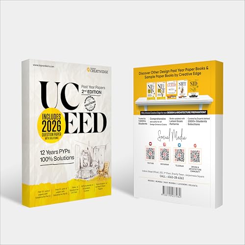 NID, NIFT, and UCEED Past Year Papers (Solved) | Includes 2026 Papers with solution | Complete Study Pack for Top Design Exams