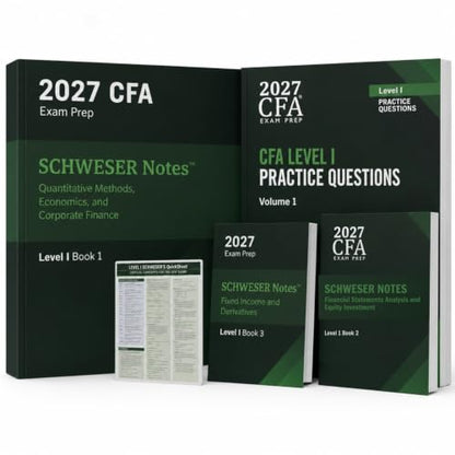 2027 CFA Level 1 study material with 4 Syllabus Guides, 1 Question Banks | cfa level 1 books 2027 - Applicable for 2027 cfa Exams