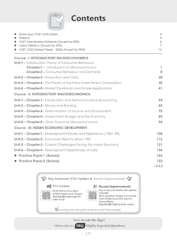Oswaal NTA CUET (UG) Chapter-wise Solved Papers Question Bank | Economics | PYQs (2022–2026) NCERT aligned MCQs | With Solved Paper 2026 | For 2027 Exam | With Oswaal AI