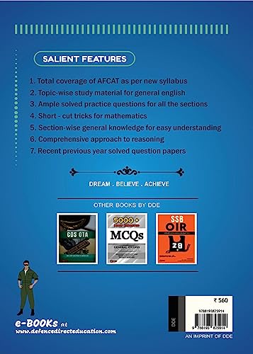 AFCAT Book 2027 : The First Step Guide | For Flying, Technical & Ground Duty Branch | Complete Study Notes and Theory | Covers English, GK, Maths and ... MCQs and Model Test Papers | Latest Edition