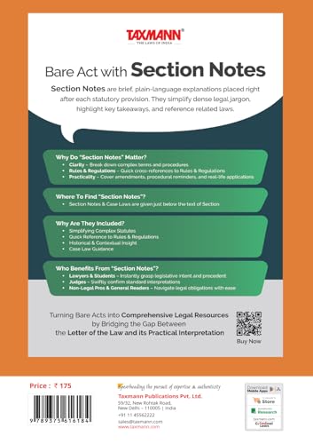 Taxmann's Advocates Act 1961 with Bar Council of India Rules [Bare Act without Comments | AIBE] – Complete Statutory Text for AIBE-XXII | Amended to the Advocates (Amendment) Act 2023 | Rapid Look-ups