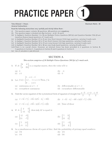 MTG CBSE Class 12 Chapterwise Question Bank Mathematics For 2027 Board Exam | Based on Latest CBSE Syllabus with 1300+ Questions