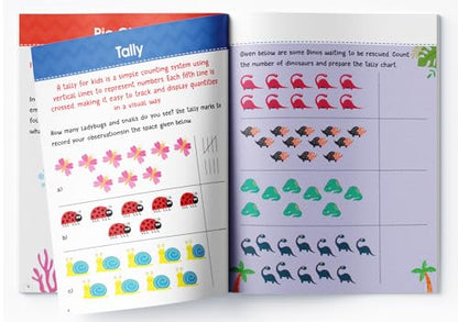 Data Handling: Activity Book for Kids | Learn Sorting, Tally Marks, Graphs & More | Ages 6–9 | Fun Math Activities to Build Analytical Skills