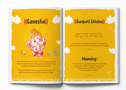 Shlokas And Mantras | Activity Book For Kids | Age 4–8 Years | Spiritual Learning | Sanskrit Verses With Meaning | Colourful Pages & Stickers | Engaging Activities | Premium Paperback | Latest Edition