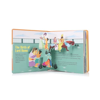 Pop Up The Ramayana Book for Kids: Little Heroes of the Ramayana | Tale of Rama and Ravana | Explore the Timeless Epic Tale in 3D | Pages of Legends & ... | Best Mythology Pop Up Book for Children