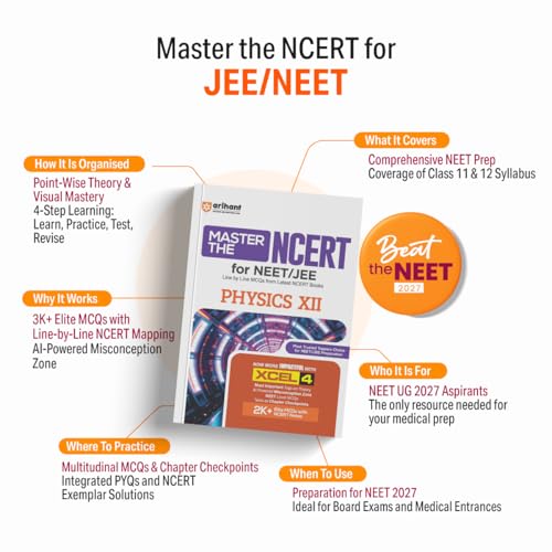 Arihant Master the NCERT Biology Class 11 | For NEET (UG) & CUET 2026-2027 | Line by Line MCQs from Latest NCERT Book | NCERT-Based 2K+ MCQs, AI-Based Misconception Zone | Revised Edition 2026