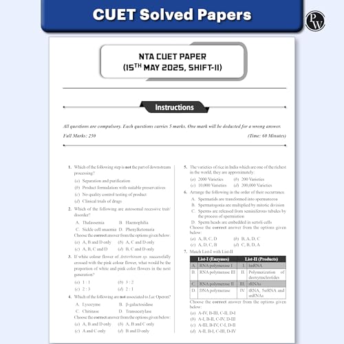 PW CUET UG Entrance Exam Books 2026 – Biology | Chapterwise & Topicwise MCQs Question Bank | Theory + Exercises | CUET UG PYQ (2025–2022) | Mock Tests | Latest NTA Pattern