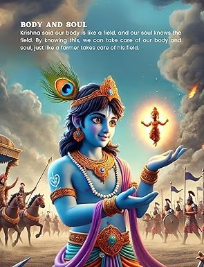 KIDDOSINTELLECT Kids' Bhagavad Geeta | Illustrated Gita for Kids | Ages 3+ | Fun & Easy Guide to Hinduism | Learn Values like Kindness, Duty & Truth | Perfect for Home Learning & Gifting | With Colorful Pictures & Activities