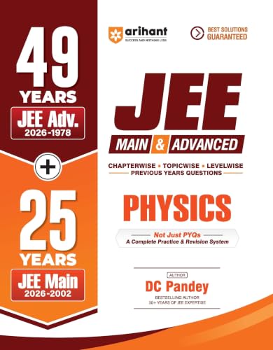 Arihant 49 Years JEE Advanced (1978–2026) & 25 Years JEE Main (2002–2026) PCM Combo | Physics, Chemistry & Mathematics Chapterwise, Topicwise & Levelwise PYQs | 3-Level Practice & Questions