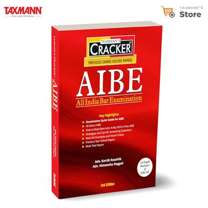 Taxmann's AIBE – All India Bar Examination | CRACKER – Covering Bare Act Navigation | Answering Strategies | Subject-wise Guides | In-Depth Analysis of AIBE-XX | 11 Years of Solved Papers | Others