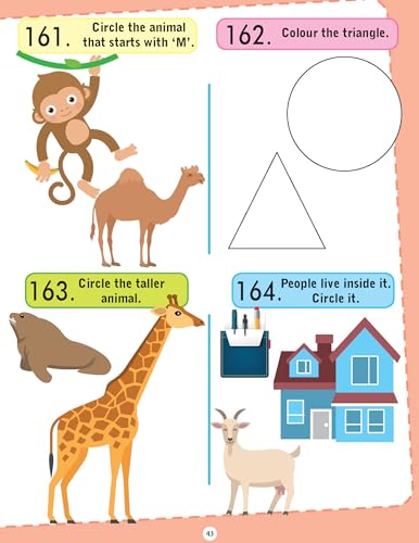 Brilliant Brain Activity Book for Kids Ages 3–4 | Fun Educational Workbook with Puzzles, Tracing, Alphabet, Numbers, Shapes & More | Early Learning for Preschool & Kindergarten