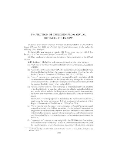 Lawmann's Protection of Children from Sexual Offences Act, 2012 with POCSO Rules | Bare Act with Comments
