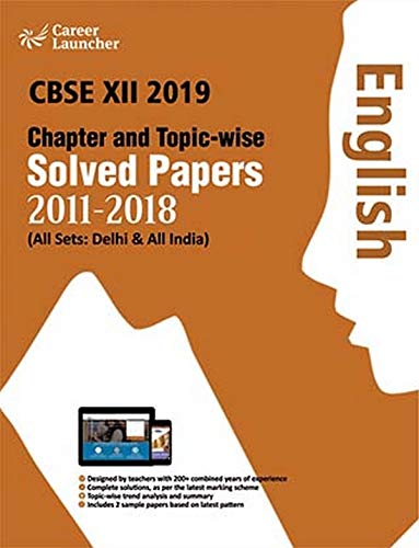 CBSE XII 2019: Chapter & Topic-wise  Solved Papers for English (2011-2018) book cover