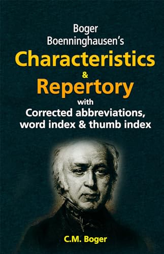 BOENNINGHAUSENS CHARACTERISTICS MATERIA MEDICA & REPERTORY WITH WORD INDEX book cover