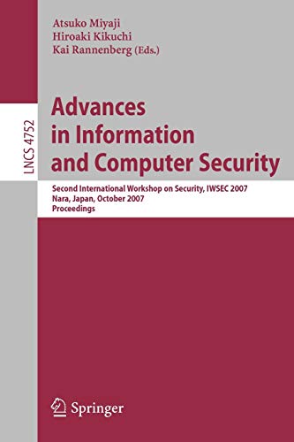 Advances In Information And Computer Security: book cover