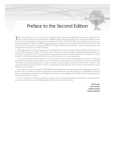 Environmental Sciences 2/e | Questions Bank, Previous Year’s Papers and Practice Sets [PB-2025] ISBN - 9788197982200