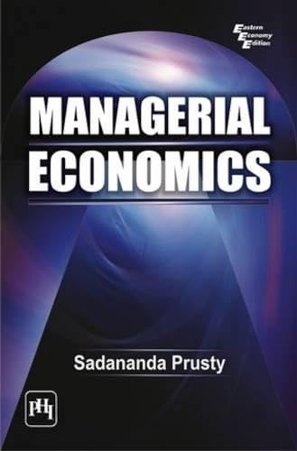 MANAGERIAL ECONOMICS book cover
