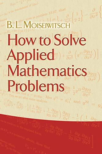 How To Solve Applied Mathematics Problem book cover