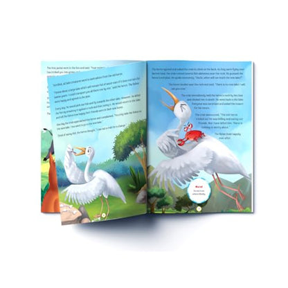 Short Stories From Panchatantra - Collection of 10 Books: Abridged Illustrated Stories For Children (With Morals)