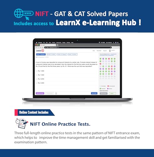 NIFT - GAT & CAT Solved Papers [Year-wise] with 3 Online Practice Tests