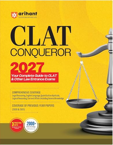 Arihant CLAT Conqueror 2027 Complete Guide for CLAT & Other Law Entrance Exams Preparation Book