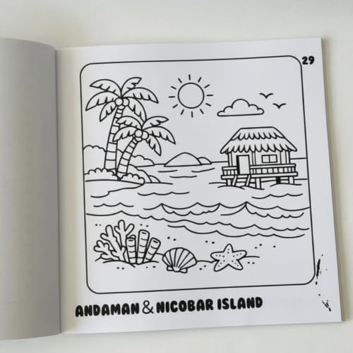 DIVINE INDIA Colouring Book for Adults & Kids | Relaxing Colouring Journey Through India's 28 States & 8 Union Territories | Explore India's Culture | Cute & Easy Designs | 8 x 8 Inch