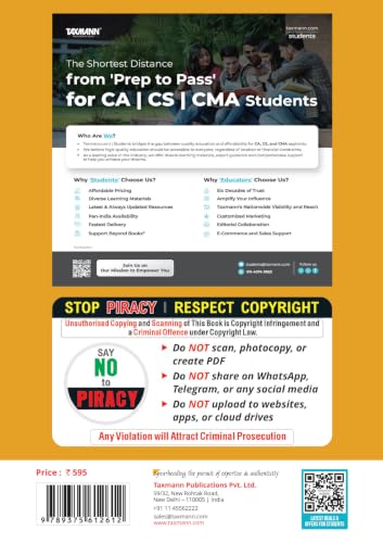 Taxmann's CRACKER for Strategic Cost Management (Paper 16 | SCM) – Quick-Revision & Question-Bank Guide—Incorporating 360+ Solved Past-Exam Questions for CMA Final | Dec. 2026/June 2027 Exams