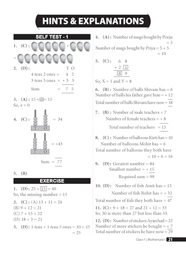 MTG Mathematics (IMO) Olympiad Prep Guide Class 1 | Detailed Theory, Exercise with Self Test For Practice | SOF Olympiad Books For Exam 2026-27 (Useful For Level-1)
