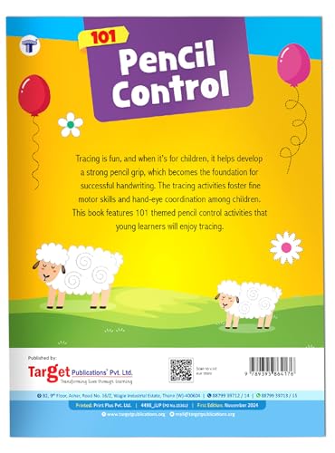 Tracing Books for Kids - 101 Pencil Control Activity Book | Early Learning Tracing Lines & Pattern Writing Activities | Age 2+ Years
