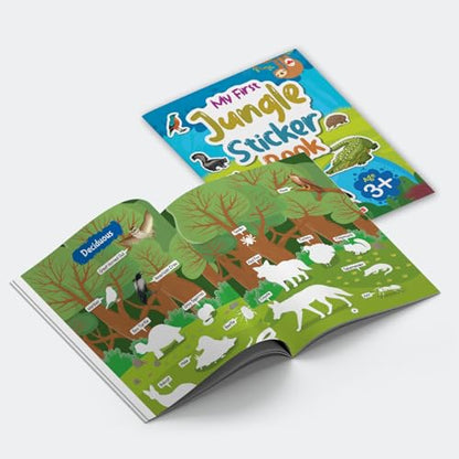 My First Sticker Book - Jungle - Activity Book for Kids - Stickers for Children - Age 3+ Years