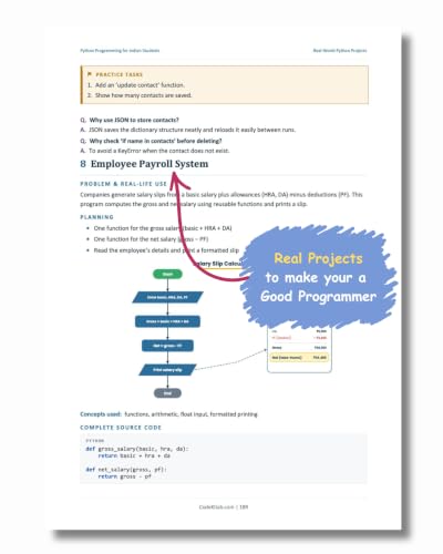 Python Programming for Indian Students: Learn Python Step by Step with Real Indian Examples, Hands-On Practice, Mini Projects & Placement Preparation