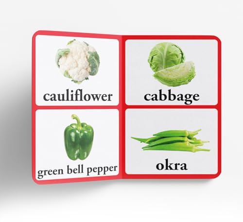 Vegetables | Large Font | Age 0–5 Years | Early Learning | Board Book For Kids | Vocabulary Building | Carrots | Potatoes | Tomatoes | Bright Pictures | Babies | Toddlers | Preschoolers | New Edition
