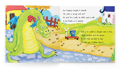Driggety Droo: The Very Determined Dragon -A Fun Story About Never Giving Up,Age Group: 5+,Children's Illustrated Picture Book About Important Life Lessons for Kids,Explore Magical World of Dragons