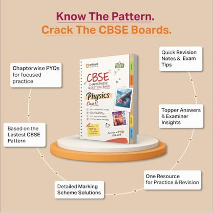Arihant CBSE Question Bank Class 12 Physics For Board Exam 2027 | Chapterwise PYQs (2026–2016) with Revision Theory, Detailed Solutions, Exam Tips & Sample Papers As per Latest CBSE Syllabus