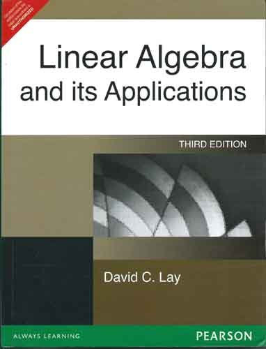 Linear Algebra and Its Applications  3e by LAY (Author) book cover