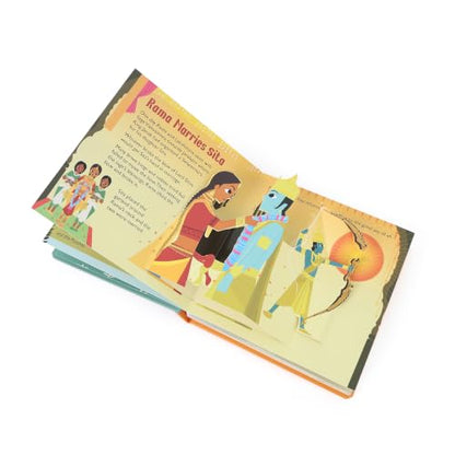 Pop Up The Ramayana Book for Kids: Little Heroes of the Ramayana | Tale of Rama and Ravana | Explore the Timeless Epic Tale in 3D | Pages of Legends & ... | Best Mythology Pop Up Book for Children